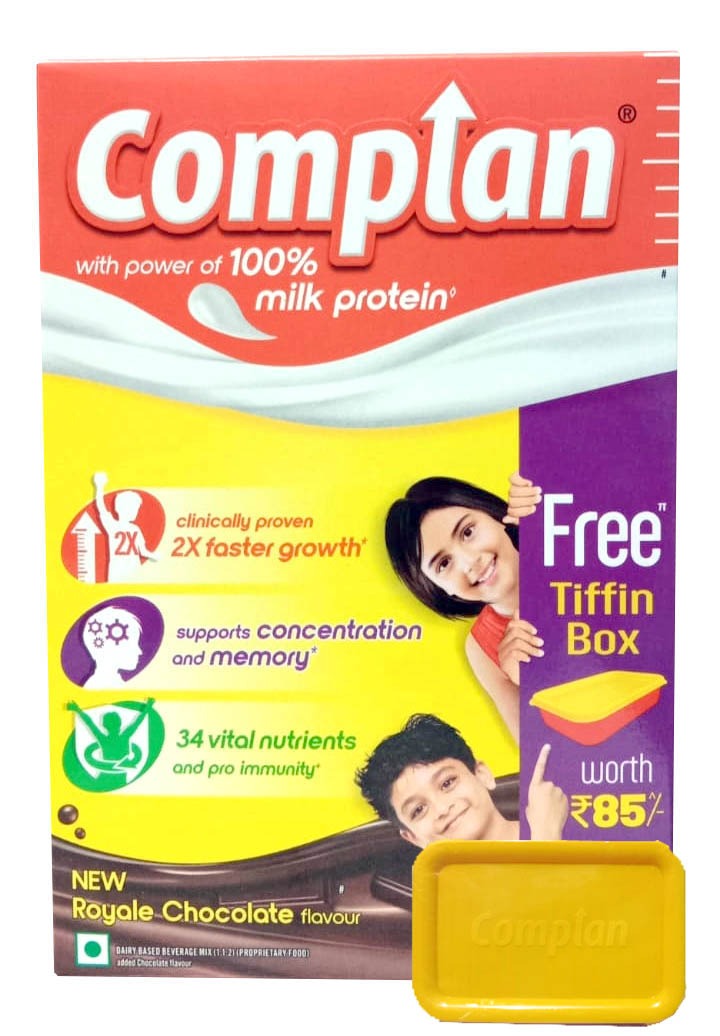 Complan Royale Chocolate, 500g (Carton)  + Free Lunch Box 